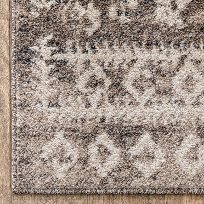 Terni Vintage Tribal Medallion Beige Rug TOP-12