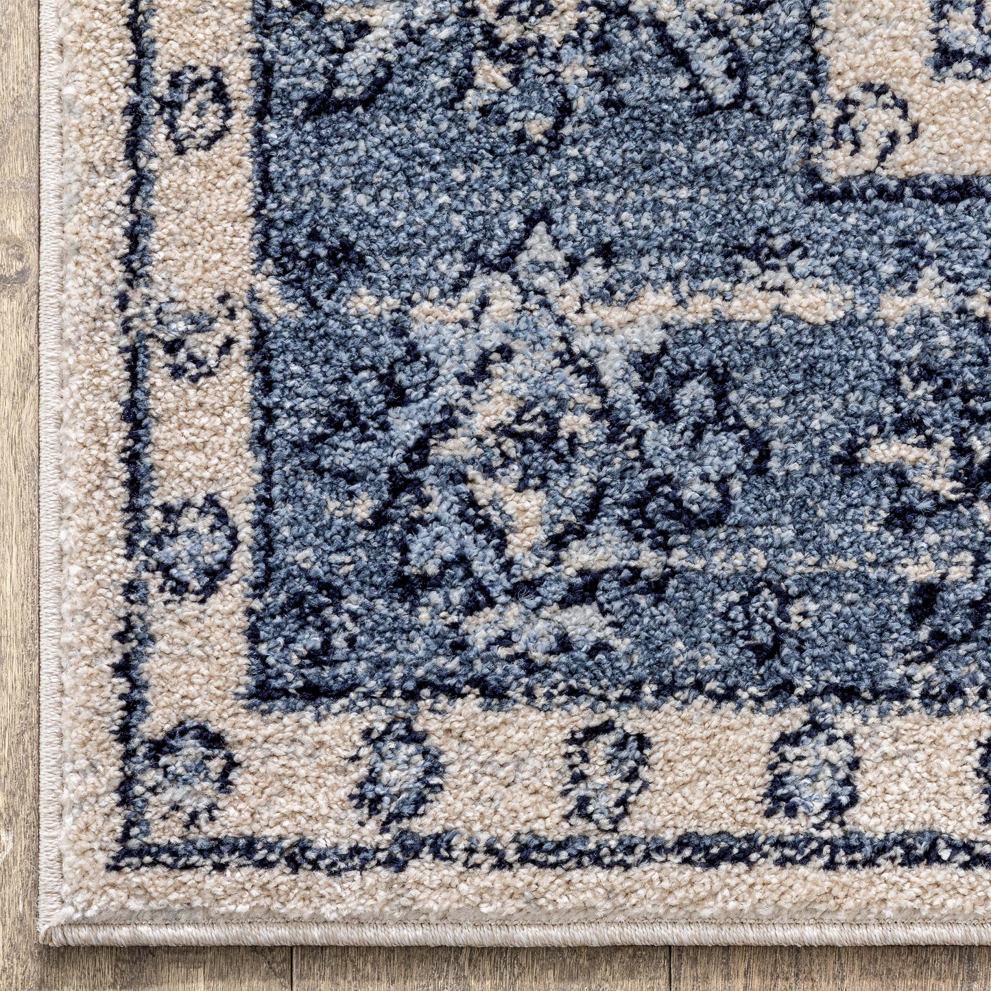 Savona Persian Floral Medallion Blue Rug TOP-24