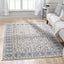 Savona Persian Floral Medallion Light Blue Rug TOP-26