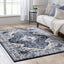 Monza Vintage Medallion Oriental Blue Rug TOP-34