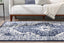 Monza Vintage Medallion Oriental Blue Rug TOP-34