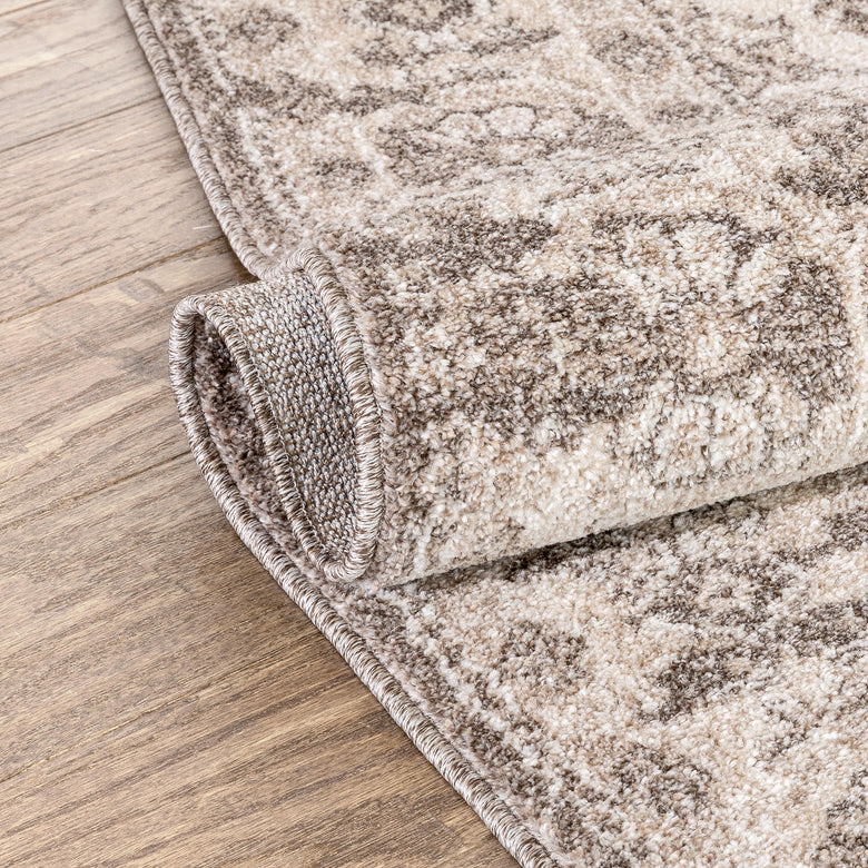 Monza Vintage Medallion Oriental Brown Rug TOP-38