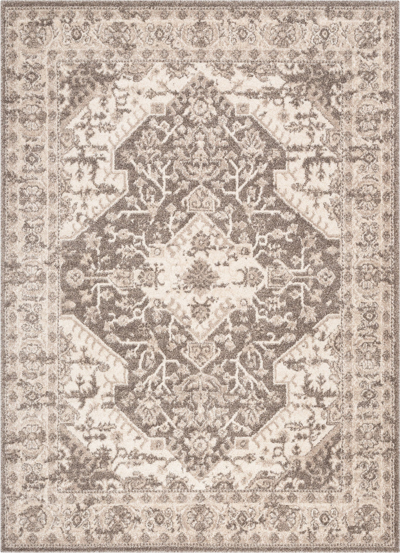 Monza Vintage Medallion Oriental Brown Rug TOP-38