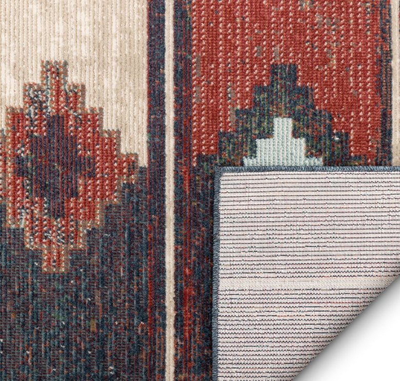 Socorro Blue Mid-Century Scandinavian Southwestern Rug TS-44