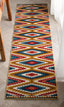 Mia Southwestern Tribal Aztec Bohemian Blue Rug TU-174