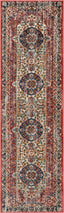 Alisha Crimson Traditional Medallion Distressed Rug TU-20