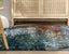 Kamiah Bohemian Distressed Oriental Pattern Blue Rug TU-284