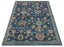 Arya Blue Traditional Oriental Distressed Rug TU-74