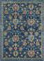 Arya Blue Traditional Oriental Distressed Rug TU-74