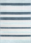 Vesna Blue Contemporary Stripe Rug VAL-64