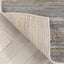 Giselle Modern Abstract Striped Grey Rust Rug VER-110