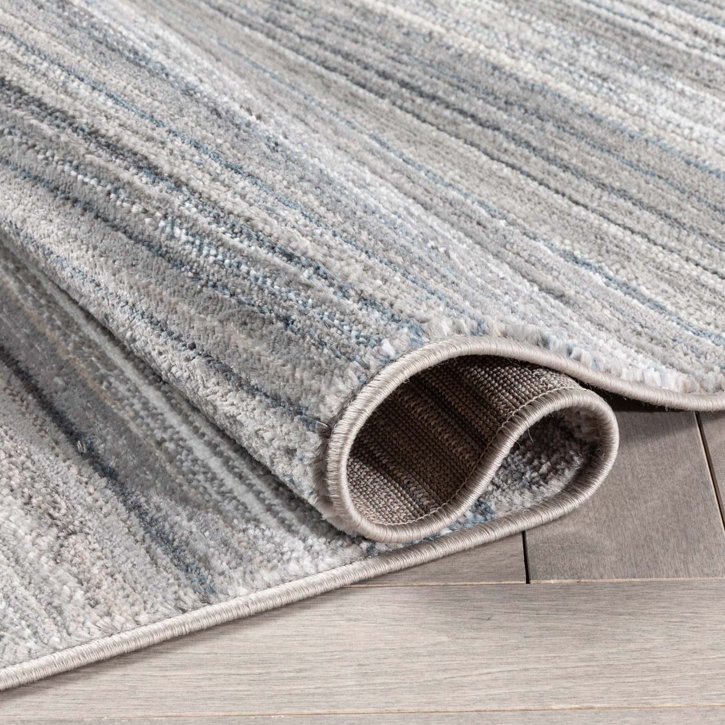 Giselle Modern Abstract Striped Grey Rug VER-117