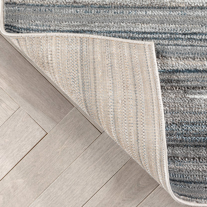 Giselle Modern Abstract Striped Grey Rug VER-117