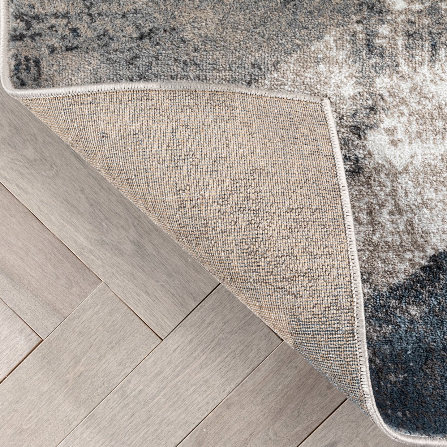 Kye Modern Abstract Geometric Grey Rug VER-127