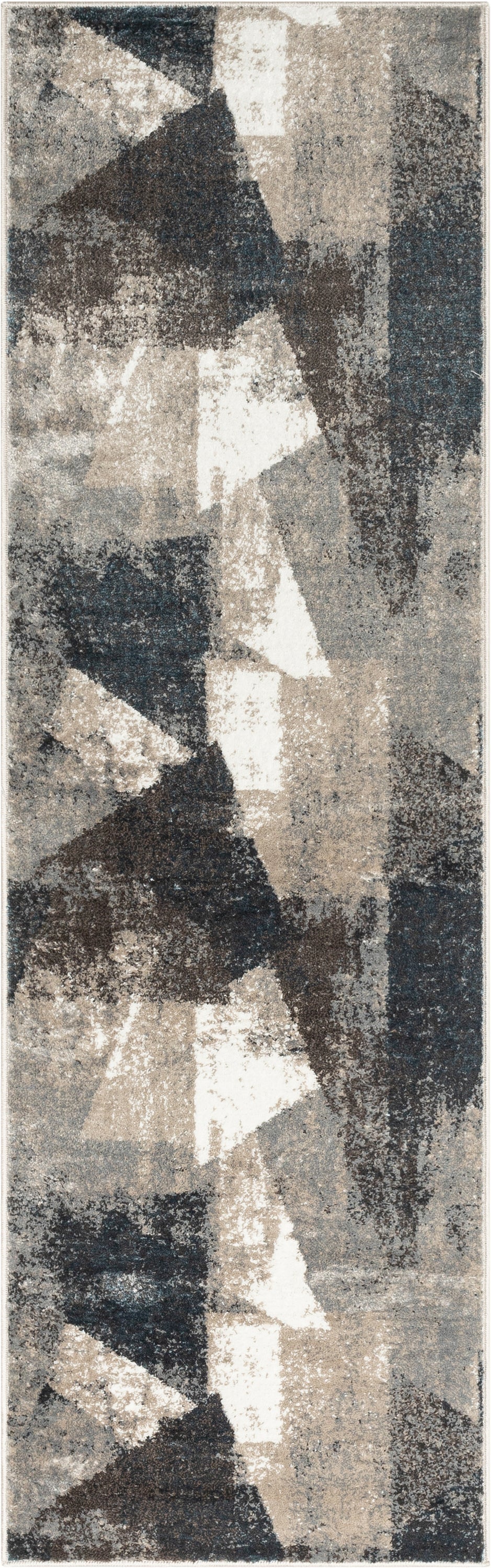 Kye Modern Abstract Geometric Grey Rug VER-127