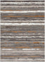 Makai Modern Abstract Striped Grey Rug VER-77