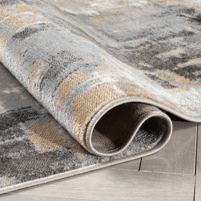 Lilith Modern Abstract Grey Rug VER-97