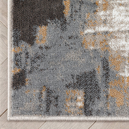 Lilith Modern Abstract Grey Rug VER-97