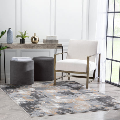 Lilith Modern Abstract Grey Rug VER-97