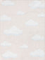 Cloud 9 Modern Peach Flat-Weave Washable Kids Rug W-KD-07D