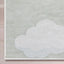 Cloud 9 Modern Brown Flat-Weave Washable Kids Rug W-KD-07H