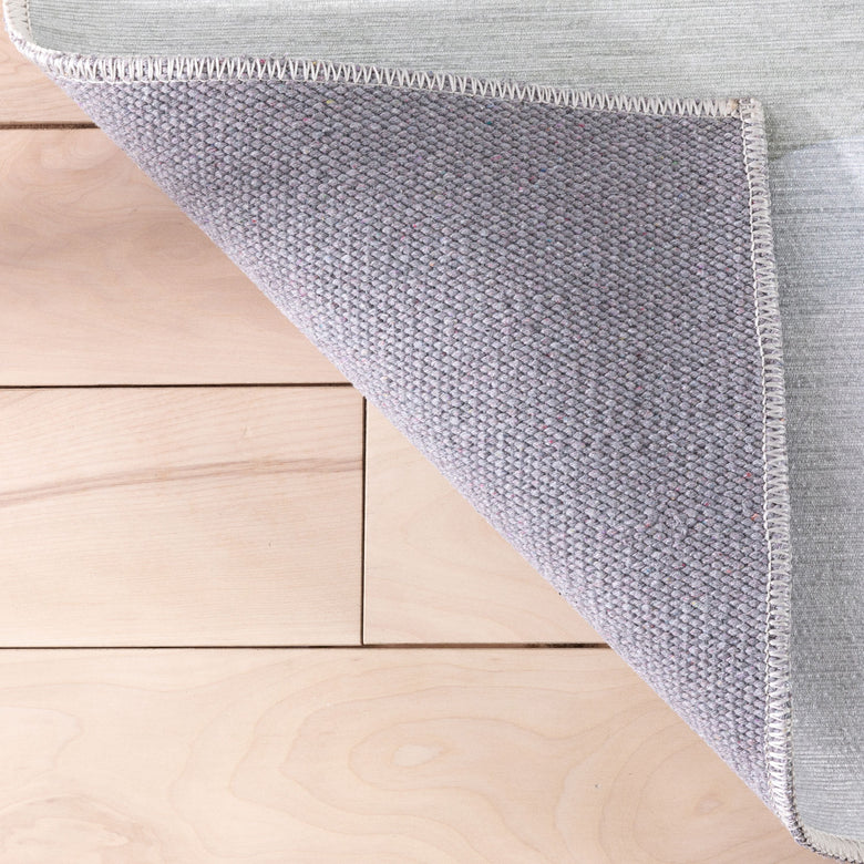 Cloud 9 Modern Linen Flat-Weave Washable Kids Rug W-KD-07I