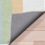 Rainbow Watercolor Modern Multi Color Flat-Weave Washable Area Rug W-KD-13B