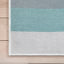 Kaleidoscope Rainbow Modern Multi Pastel Flat-Weave Washable Area Rug W-KD-15A