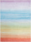 Sunrise Modern Multi Color Flat-Weave Washable Area Rug W-KD-17A