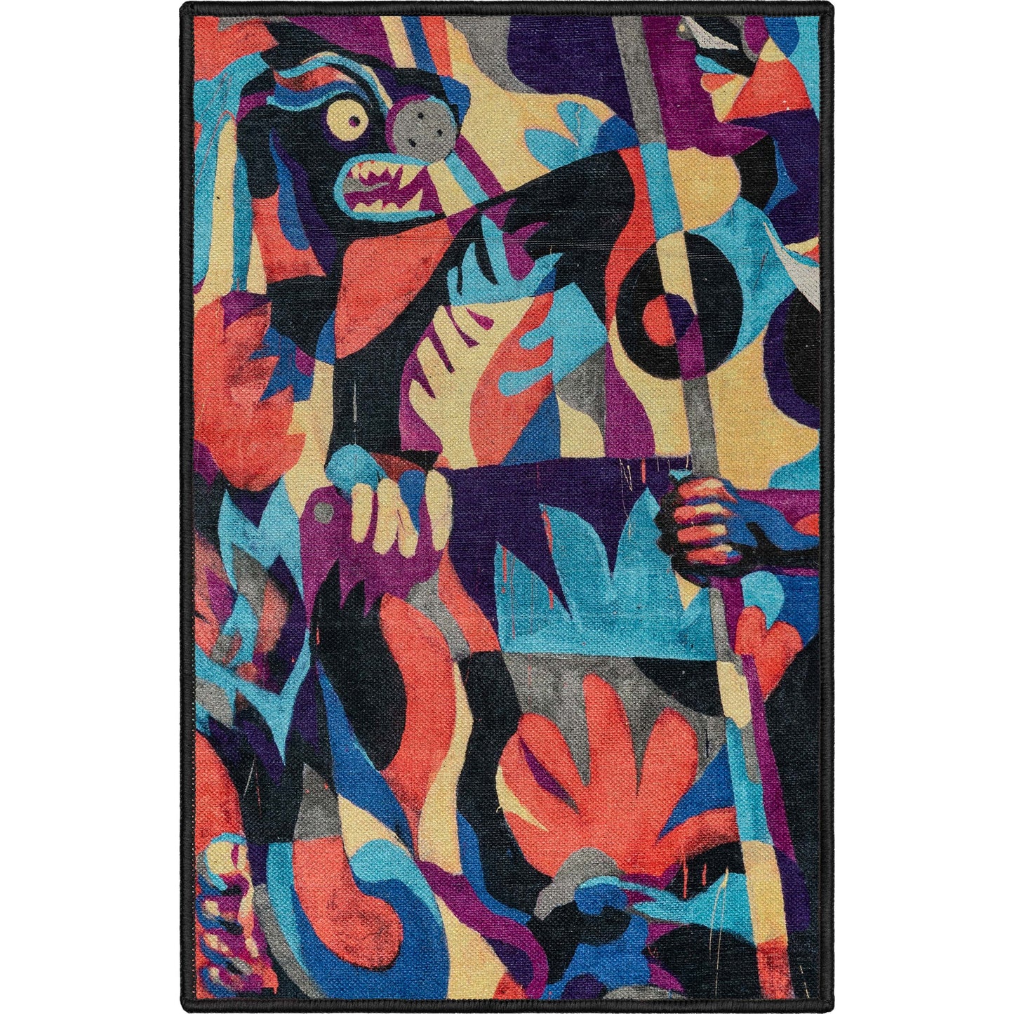 Misha Collection-The Sunday Jungle There Will Be Blood Multi Rug W-MS-05A