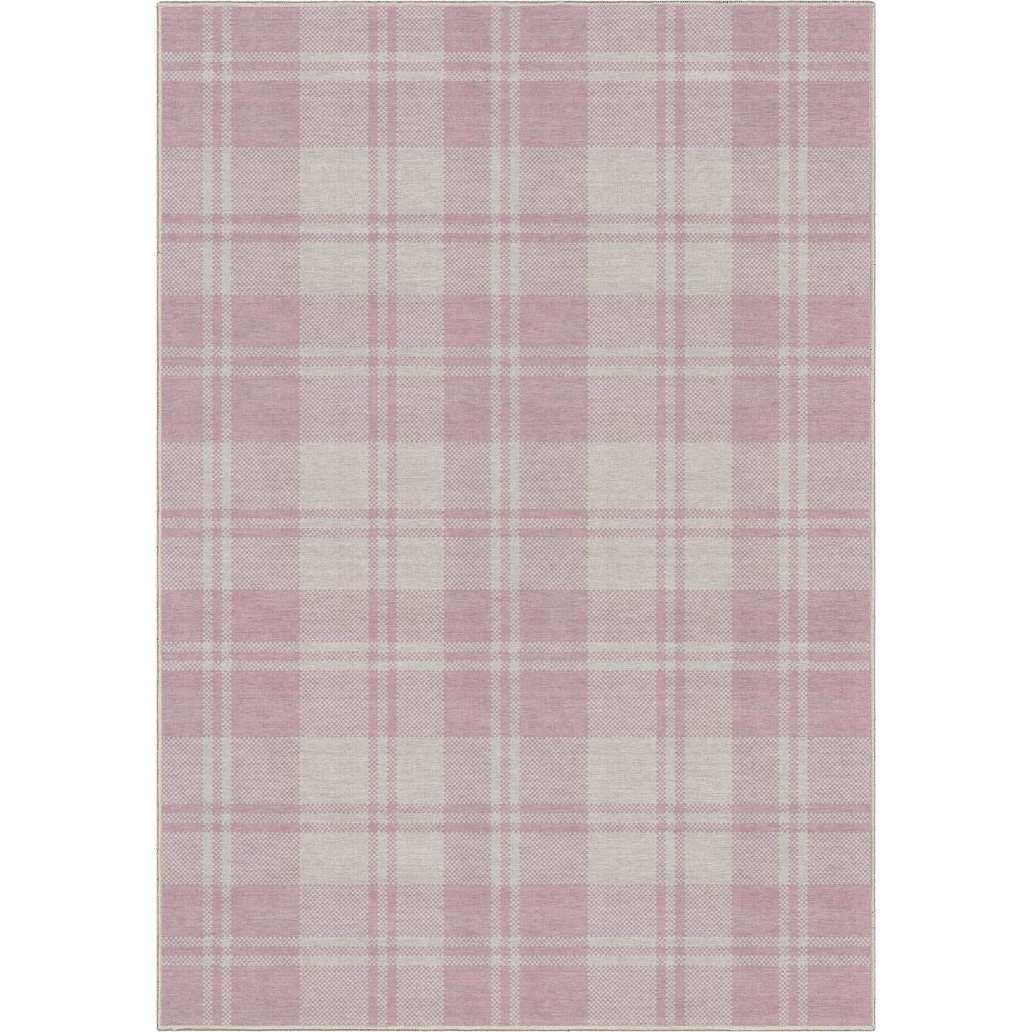 Apollo Plaid Pink Rug W-PLD-01G