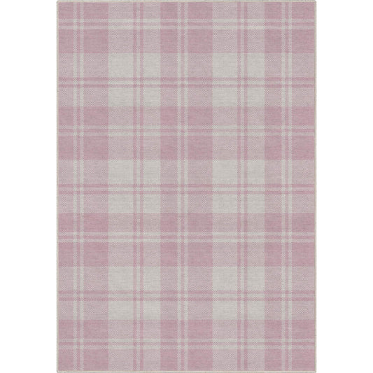 Apollo Plaid Pink Rug W-PLD-01G