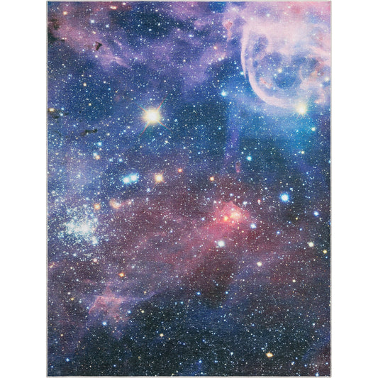 Celestial Space Nebula Multi Color Rug W-SP-02A