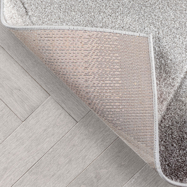 Ely Mid-Century Modern Geometric Triangles Grey Multi 3D Textured Rug WH-147