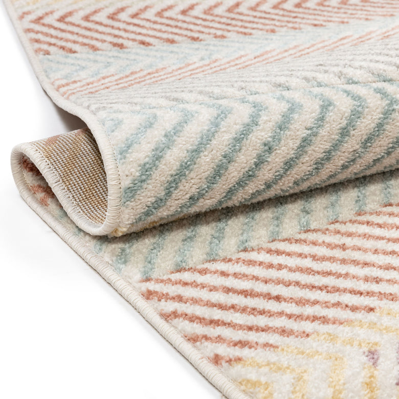 Kirby Geometric Scandinavian 3D Textured Multi Rug WH-32