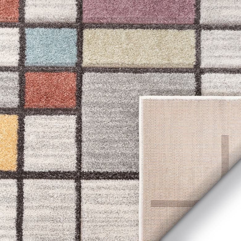 Prairie Geometric Scandinavian Southwestern 3D Textured Multi Rug WH-82