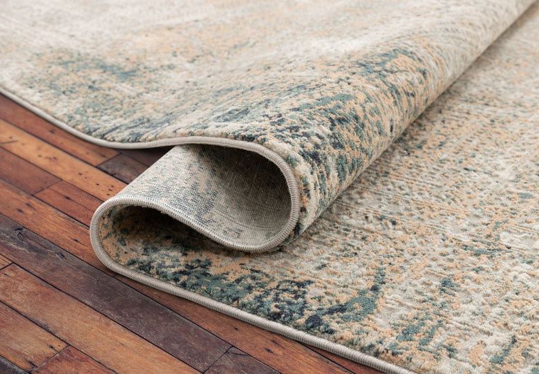 Marius Gold Vintage Persian Mosaic High-Low Rug WN-11