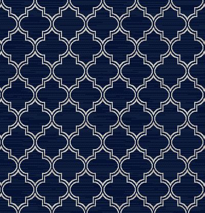 Broadloom Nantucket Trellis Modern Blue Rug BO-34